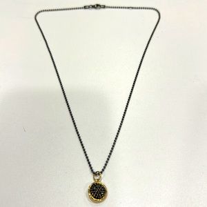 Syna 18k & Black diamond necklace